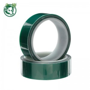 specifikace na zakázku zelená barva PET film silikonová lepicí páska Maskovací páska