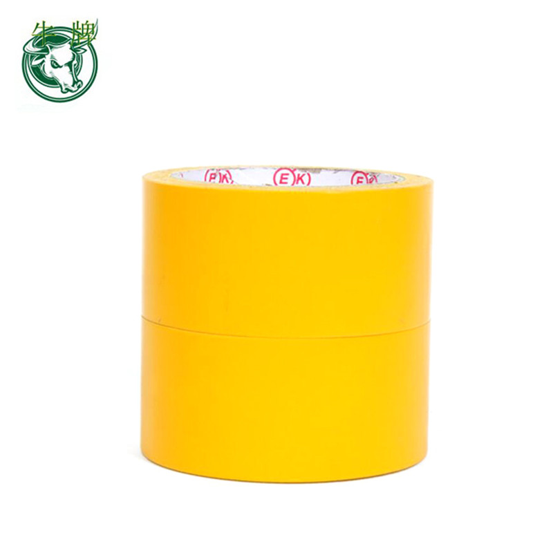 PVC červená nebo žlutá jednosedlá varovná podlahová značící páska